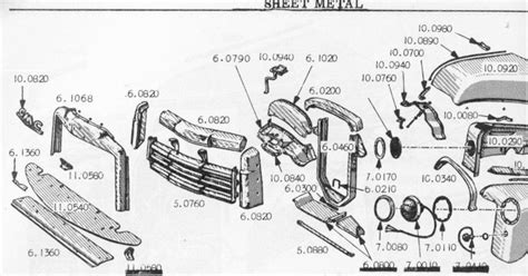 1953 chevy 3100 front sheet metal diagram|1953 Chevy parts catalog.